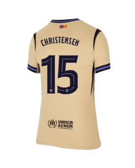 Billige Fotballdrakt Barcelona Andreas Christensen #15 Replika Bortedrakt Dame 2025-26 Kortermet Billige Fotballdrakt Barcelona Andreas Christensen #15 Replika Bortedrakt Dame 2025-26 Kortermet